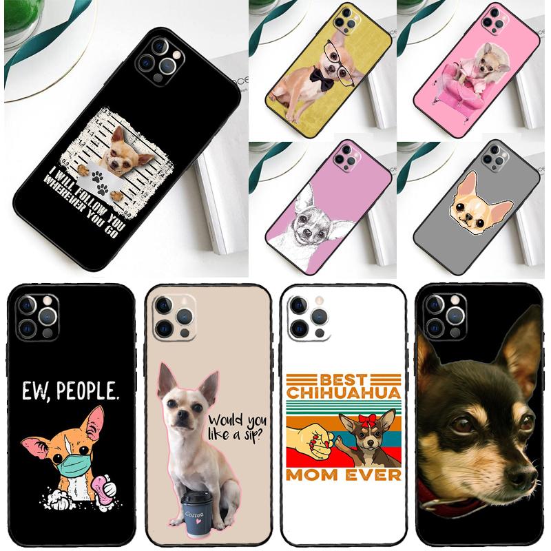 Chihuahua Dog Case For iPhone 16 15 11 12 13 14 Pro Max XR X XS Max Plus 12 13 Mini Back Cover Phone Case
