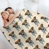Sky the Jack Russell Terrier Throw Blanket Multi-Purpose Hairys Bed Fashionable Blankets and Throws Blankets