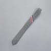 Korean Style Three-Color Woven Grey Wool Tie - Unisex Formal Business Accessory