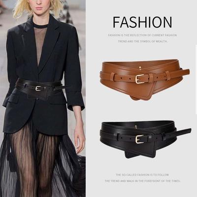 Girls Slimming Sweater Overcoat Belts For Women PU Leather Apparel Accessories Waistband Wide Belts Cummerbunds Waist Belt