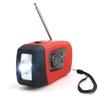Portable Emergency Hand-cranked Radio with Flashlight and Auto-Tuning