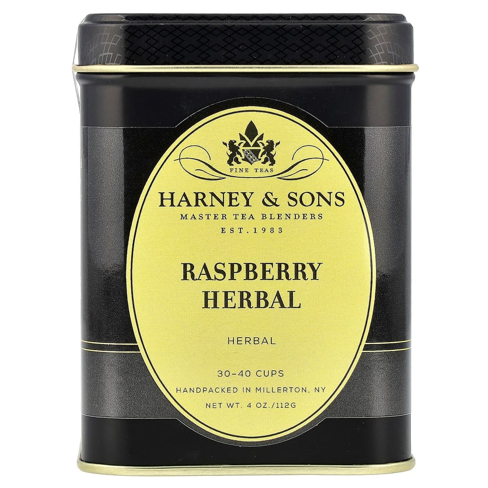 Harney & Sons Raspberry Herbal Tea, Caffeine-Free, 112g (4oz)