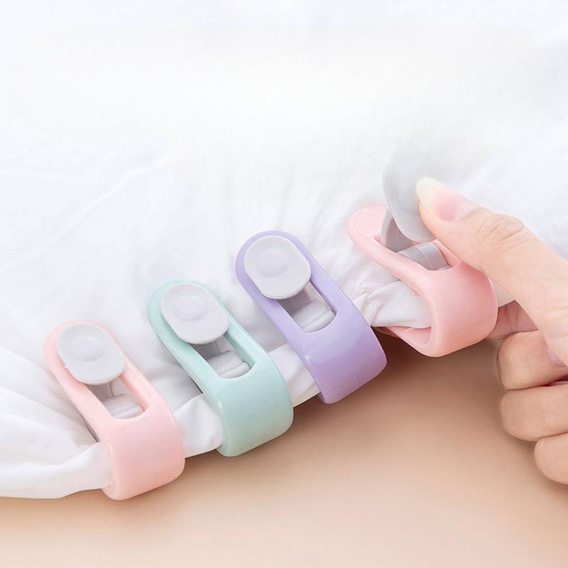 Bed Sheet Clips Bedroom Blanket Holder Non-slip Blanket Clip Curtain Blankets Duvet Cover Clip Fastener Fixer Device