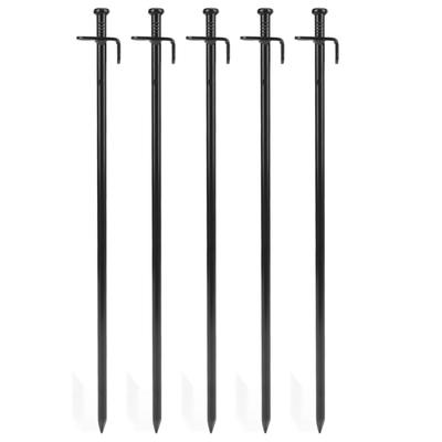 5 Stück Zeltheringe Langlebiges Metall Einfaches Eindringen Korrosionsbeständig Weit verbreitet Erdheringe für Zeltvordach 40cm