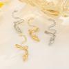 Dragon Shape Ear Clip Exquisite Earrings for Women and Men Clip On Earrings Crystal Dragon Ear Cuff Ornament for Daily