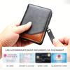 Vintage Herren Geldbörse Visitenkarten Münzbörse PU Leder Münzfach Kartenhalter Tragbar Reißverschluss Clutch Karten Geldbörse Kurz Lar