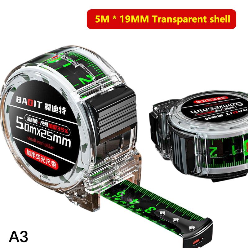 

5M светящаяся автоматическая рулетка с фиксатором, высокоточная метрическая и имперская утолщенная износостойкая телескопическая рулетка