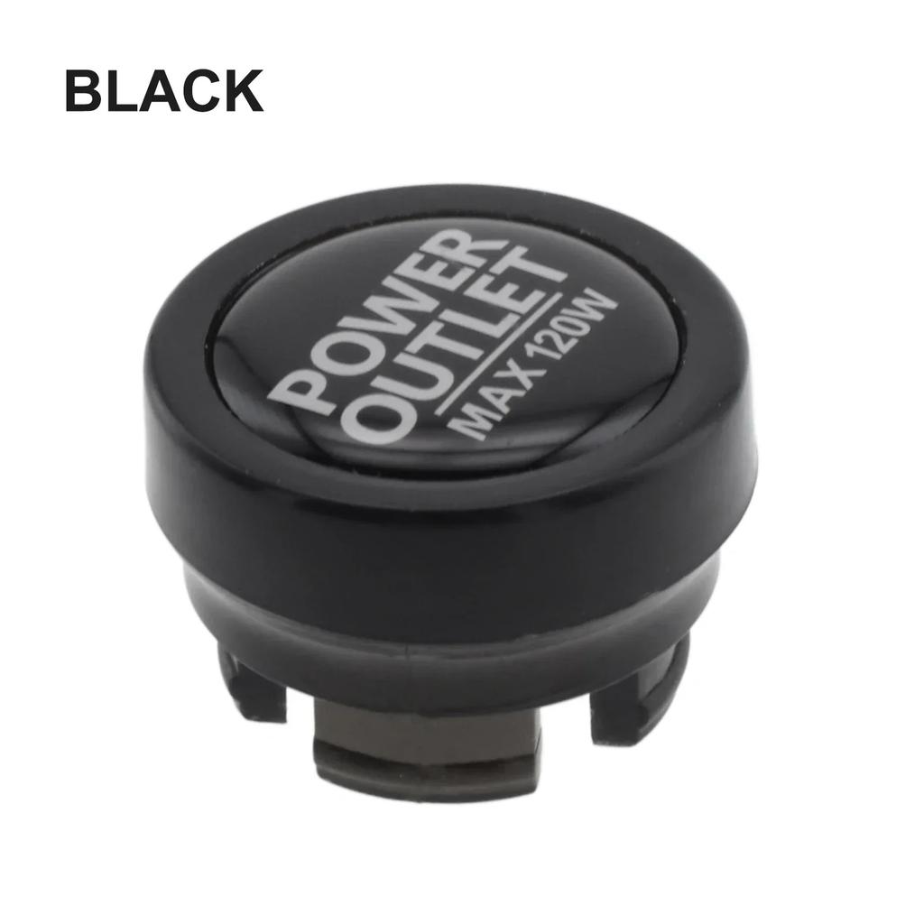 Car Socket Plug Cover Power Outlet Button Cap Auto Cigarettes Lighters Plug Dustproof Lid Covers ABS 2.6*2*1.8cm Vehicle Parts