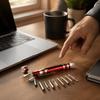 Magnetic Bits Multitool Aluminum Zinc Zinc Alloy Precision Screwdriver Pen Magnetic Screwdriver  Phone Repair