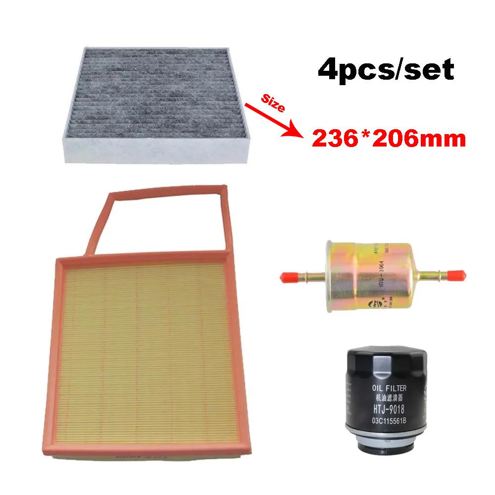 4pcs Filter Set For BYD SONG PLUS 1.5T -/ Pro / Frigate 07 DM-i/p Engine Cabin A/C Fresh Air Fuel Gas Oil Filter Kit