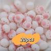 20pcs 12mm Super Cute Cat Paw Acrylic Beads Jewelry Making DIY Creative Bracelet Necklace Craft Supplies