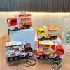 Mini Food Truck Pull-Back Keychain Toy and Pendant
