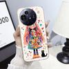 For TCL 50 SE 50 50XE 50XL NxtPaper 5G Case Cover For TCL 505 501 Marble Clear Soft Silicone Phone Case Cartoon Flower Fundas