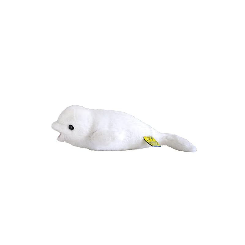Sun Lemon Fluffy's Beluga Whale, Small, 14 X 26 X 8 Cm, Plush Animal, P-8512