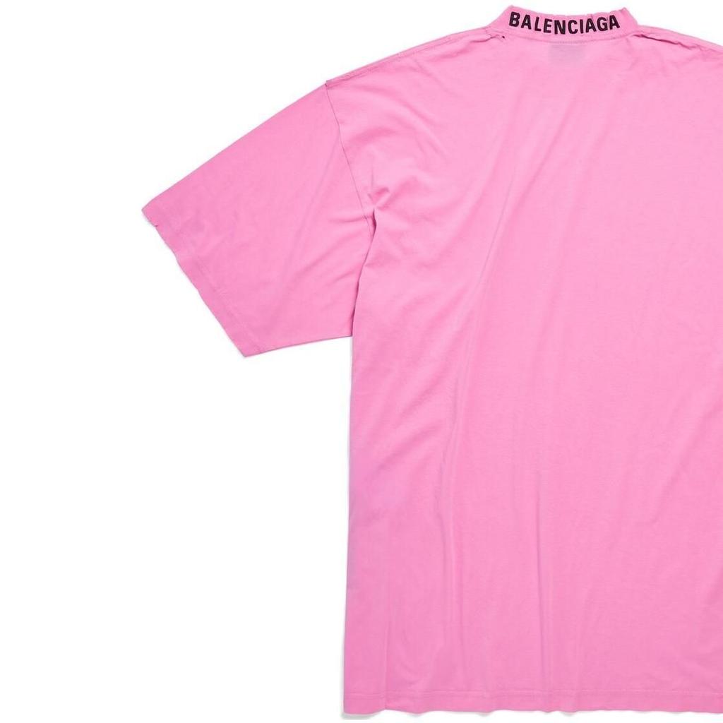 Balenciaga FW23 T Shirt Loose Fit Unisex Pink 739784TOVF41401
