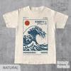 Onda di Hokkaido, Surf Giapponese Retrò, Ukiyo-e Grande Completo S-3XL Maglietta Unisex Cotone Oversize Taglia Larga
