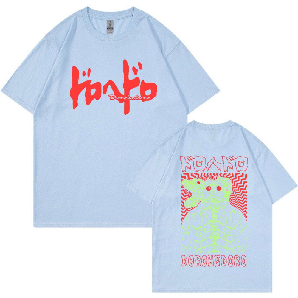 Anime Dorohedoro Kaiman T Shirt Gothic Manga Graphic Print T Shirts Men's Fashion Casual Cotton Oversized T-shirt Streetwear