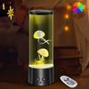 SZMDLX Jellyfish Tank Lamp Healing Light with Remote Control 17 Color Change Dimmable 4 Modes Table Lamp Lava Lamp Atmosphere Aquarium Bedside Lamp