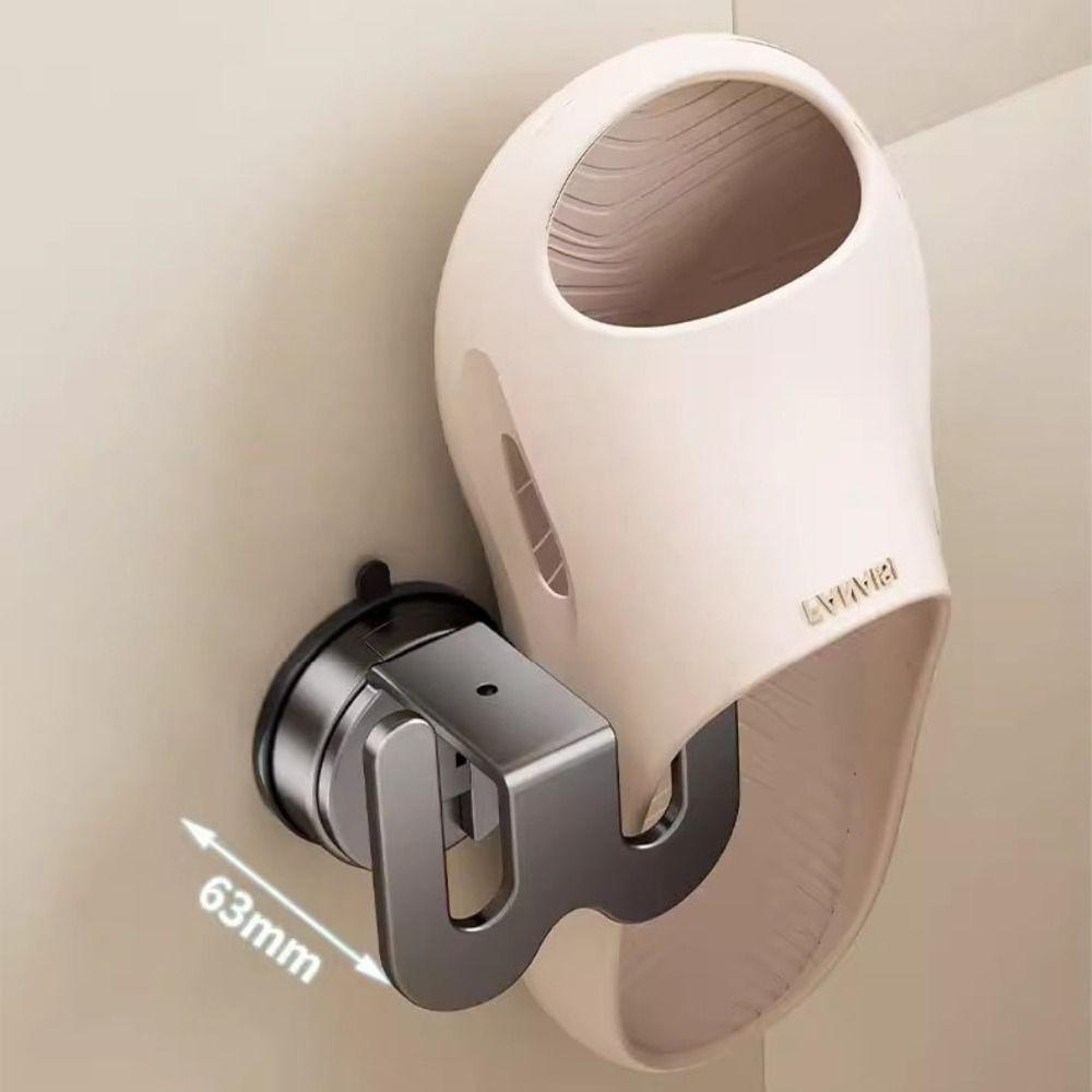 Wall Mount Slipper Rack Storage Organizer Shoes Rack Durable Slippers Hanging Shelf  Living Room