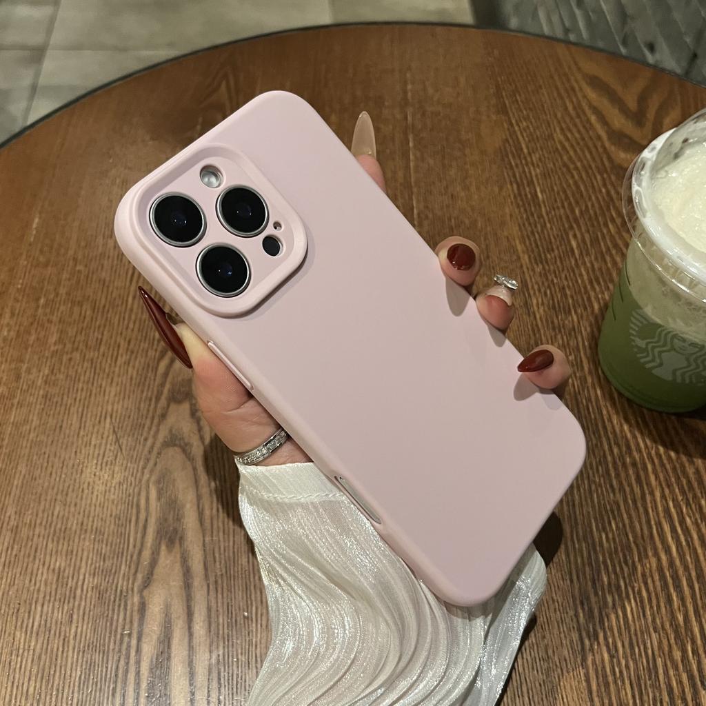 Soft Silicone Candy Color Case for iPhone 16 15 14 Plus 13 12 11 Pro Max Armor Shockproof TPU Rubber Bumper Simple Matte Cover