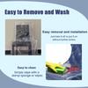 2Pcs Plastic Dining Chair Covers Clear Waterproof Chair Seat Cover Dustproof Slipcover PVC Seat Chair Protector for Home Kitchen