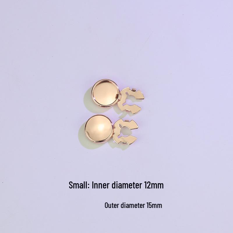 Turtle Buckle Copper Cuff Button Cover DIY Shirt Accessories