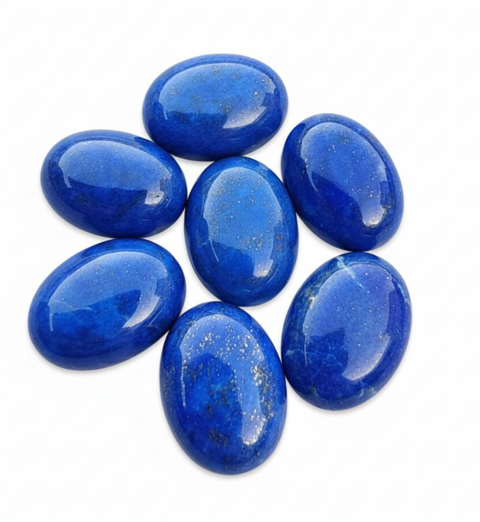 Oval Shape Lapis Lazuli Gemstones - Natural Lapis Lazuli Rough Stone for Making Custom Jewelry