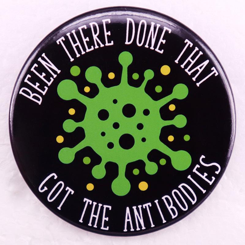 Antibody Pin Tinplate Badge Brooch