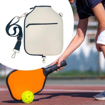 Pickleball Schläger Hülle Abnehmbar Verstellbarer Schultergurt Tasche Geschenk Erwachsene Reißverschluss