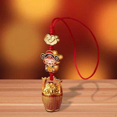 Fortunate God Keychain Portable Car Key Chain Creative Chinese Year