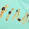 Korean Version Of Women'S Gypsy Star 12 Diamond Watch Douyin Explosion Diamond W Bracelet Simple Casual Watch