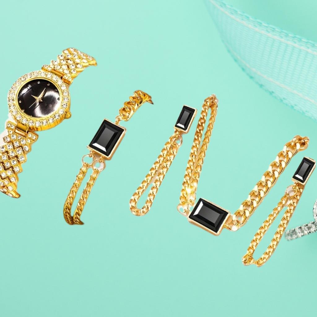Korean Version Of Women'S Gypsy Star 12 Diamond Watch Douyin Explosion Diamond W Bracelet Simple Casual Watch