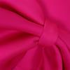 Womens Off Shoulder Big Bow Purple Bodycon Midi Dress Elegant Party Cocktail Dress