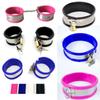 Adjustable Stainless Steel Handcuffs Ankle Cuffs Collar Slave  Bondage Shackles Restraints Sex Toys for Adult Couples