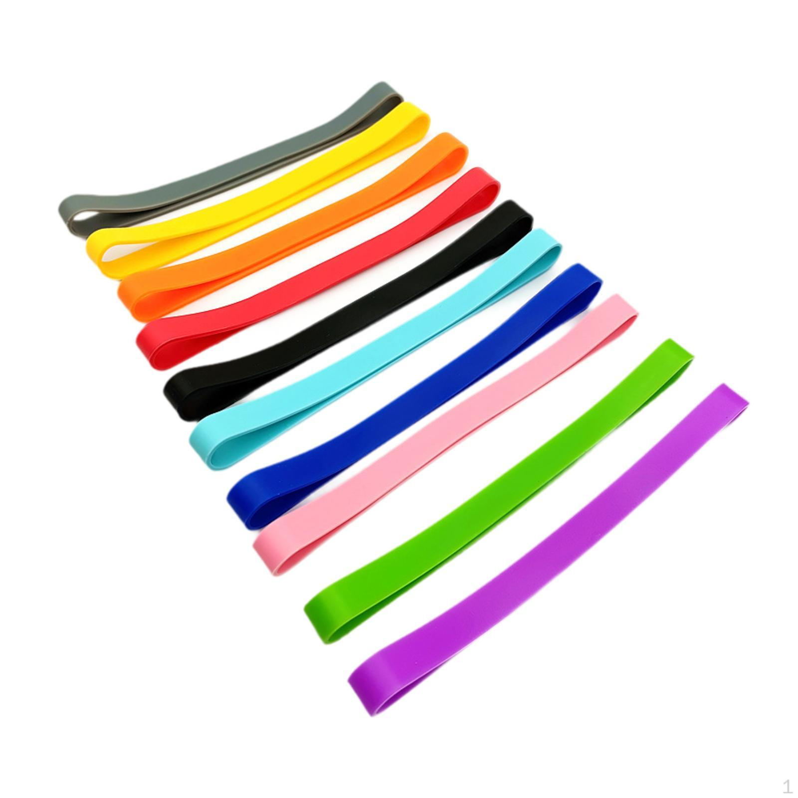 

10 шт. Силіконові еластичні стрічки Обгортки для коробок Пакувальна стрічка Обгортання для Кемпінгу Пляжних Рушників 18cmx1.2cm