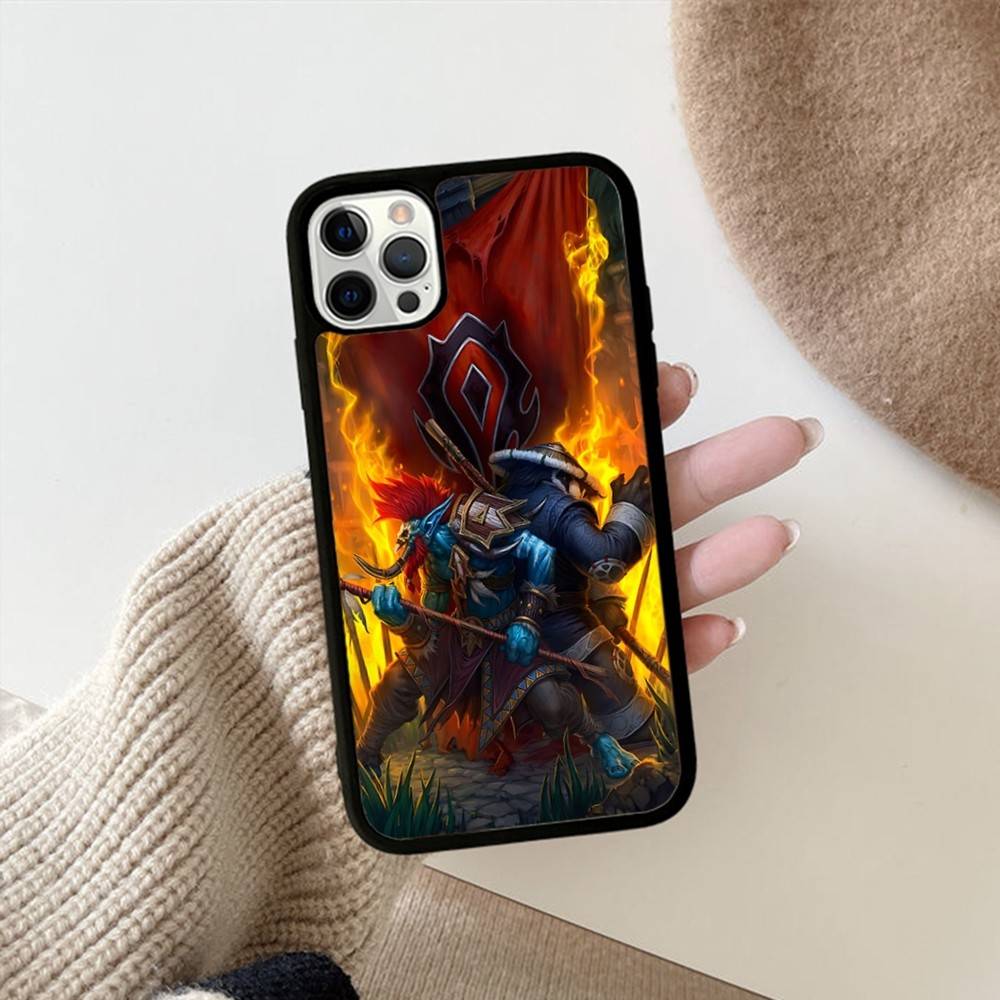 

World Of W-Warcraft For IPhone 17 16 15 14 13 12 11 Pro Max Plus Shockproof PC+TPU Phone Back Cover iPhone 17