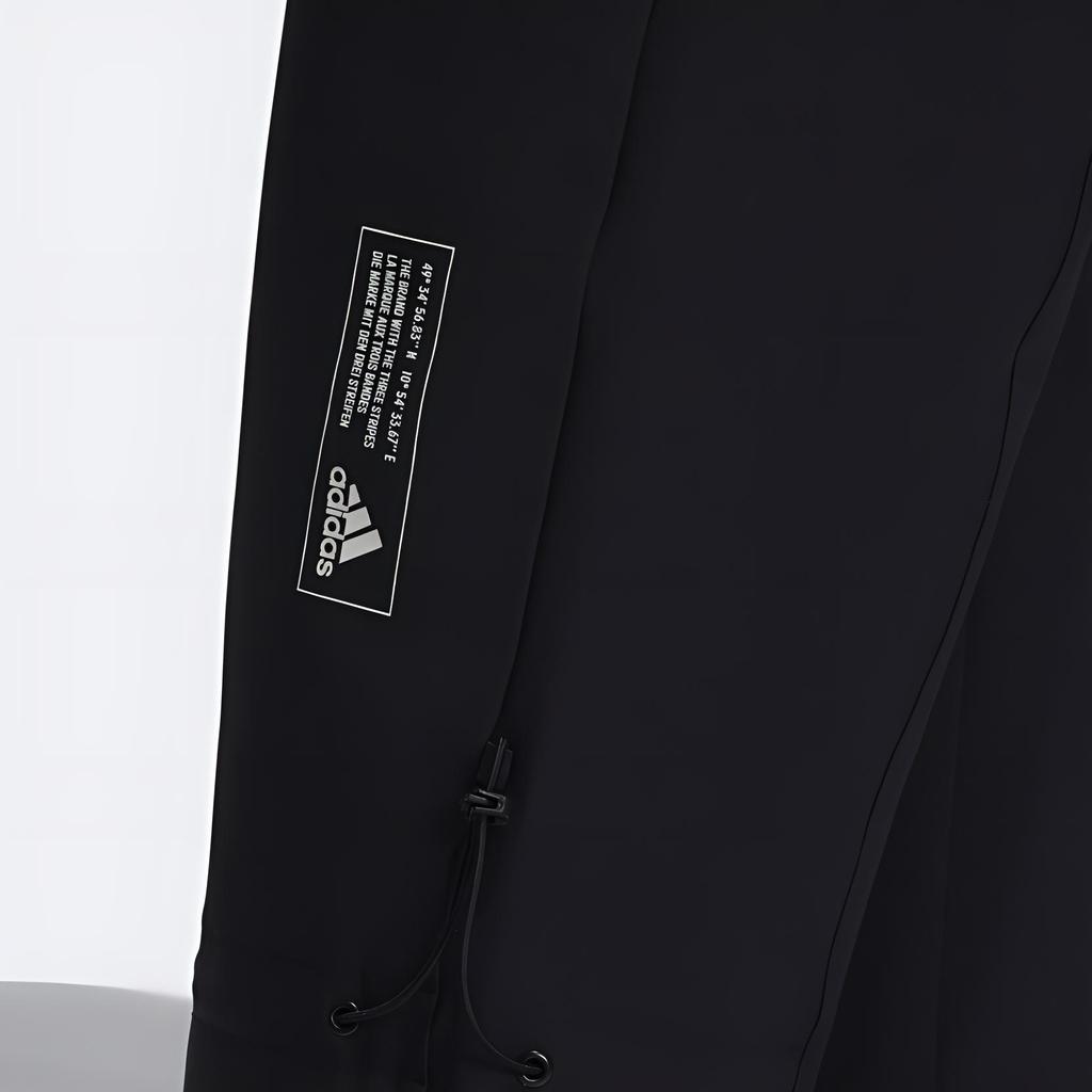 Adidas Casual Solid Color Pocket Long Pants Women Bottoms Black GP0666