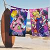 Anime P-Panty And Stocking Microfiber Blanket Quick Drying Beach Towels Oversized Printing Super Absorbent Pool Towel Blanket