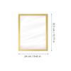 Magnetic Golden Picture A4 Pvc Display Wall Mountable For Certificate Business License Photo Frame Golden A4 Frame
