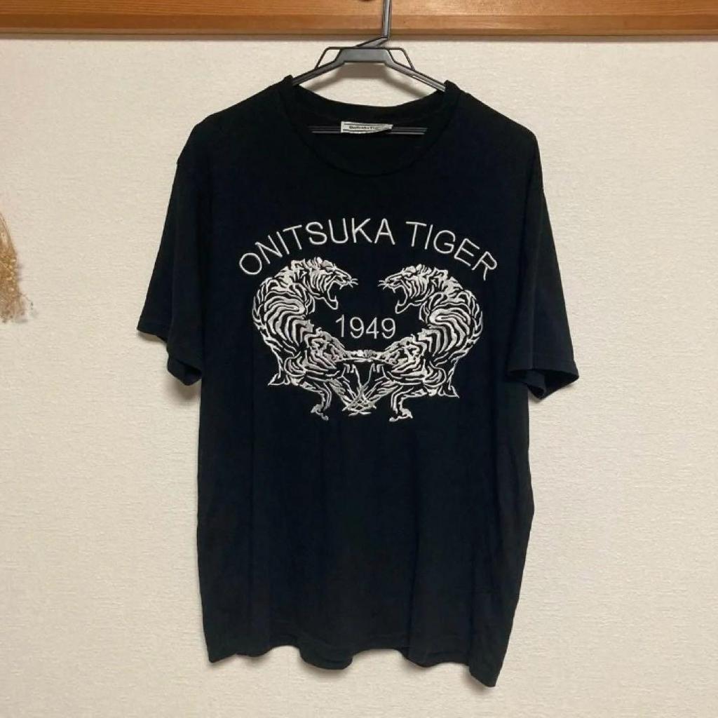[USED] Excellent Condition Onitsuka Tiger Graphic Tee Black XL