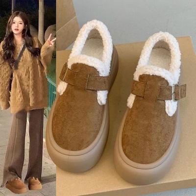 Thick-soled Snow Boots, Women's Fleece Warm Shoes, New Women's Shoes, Cotton Shoes