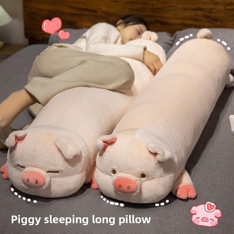 Plush Pig Pillow Toy For Kids And Girls Soft Animal Bed Cushion