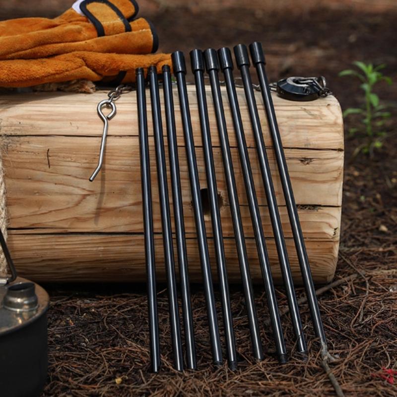 Campfire Cooking Tripod Set Adjustable Hanging Camping Tripod for Outdoor Picnic Camping Cooking Hanger with Storage Bag