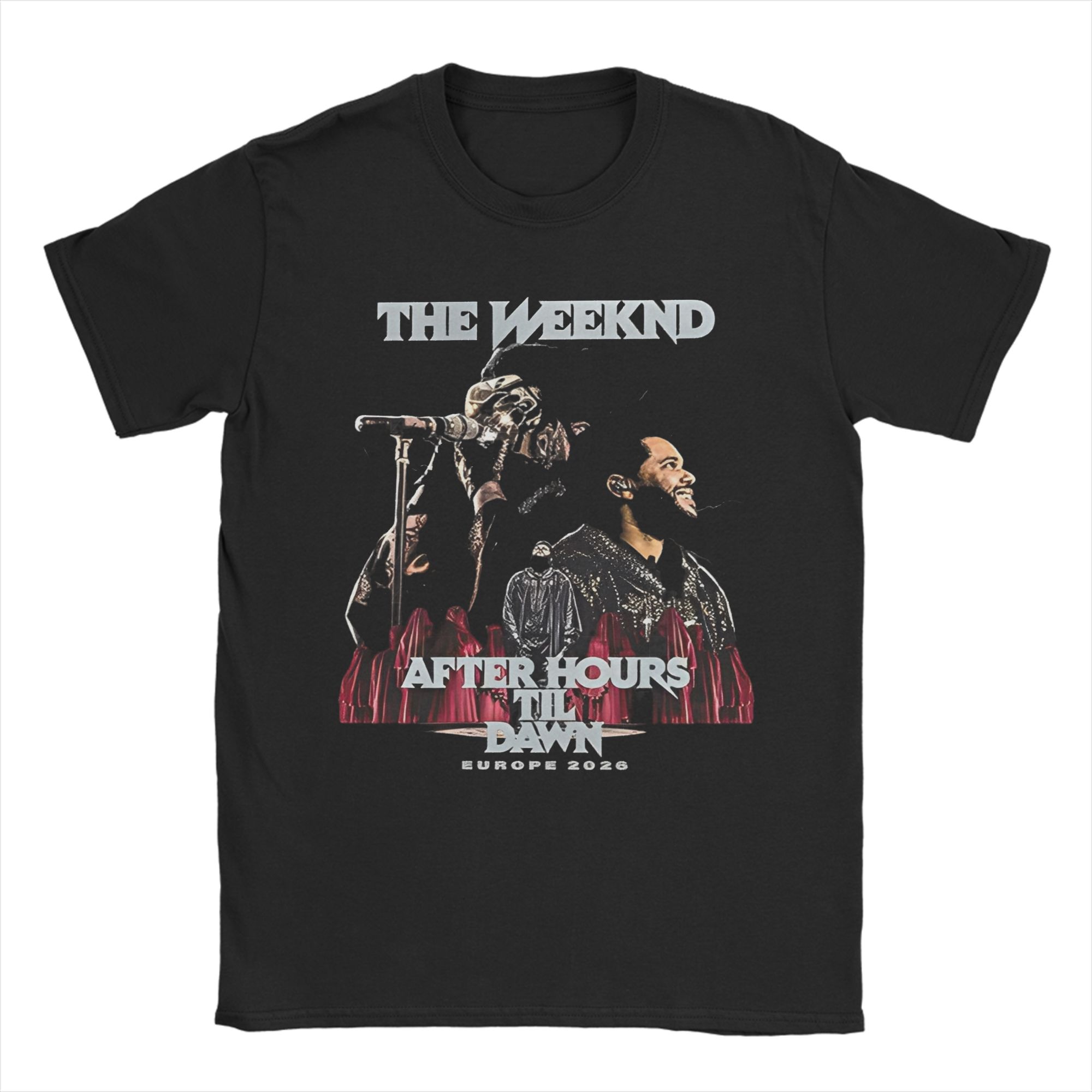 The Weeknded AFTER HOURS DAWN EUROPE Apparel Men Women T Shirts Cotton Tee Graphic Printed Tops T-shirt S разноцветный