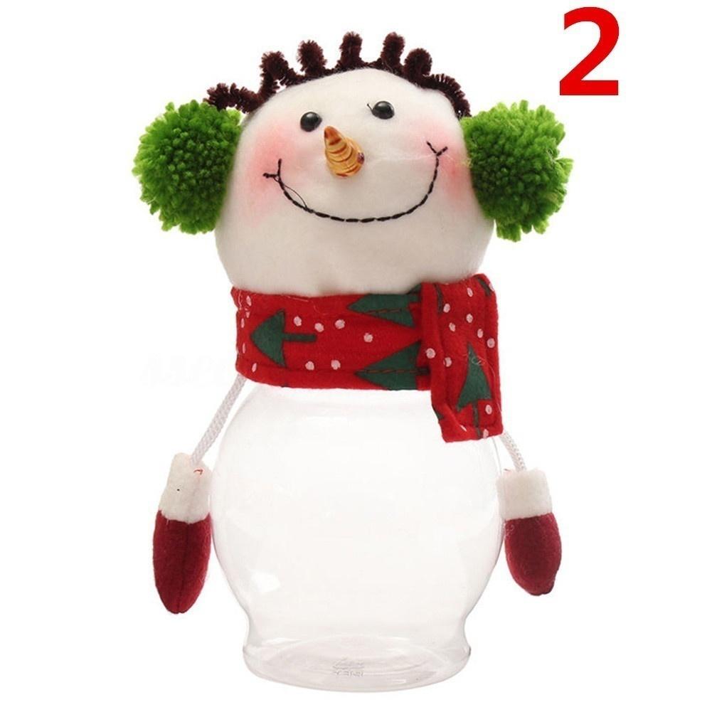 Friends Child Kid Christmas Flannel Candy Jar Storage Bottle Sweet Gift