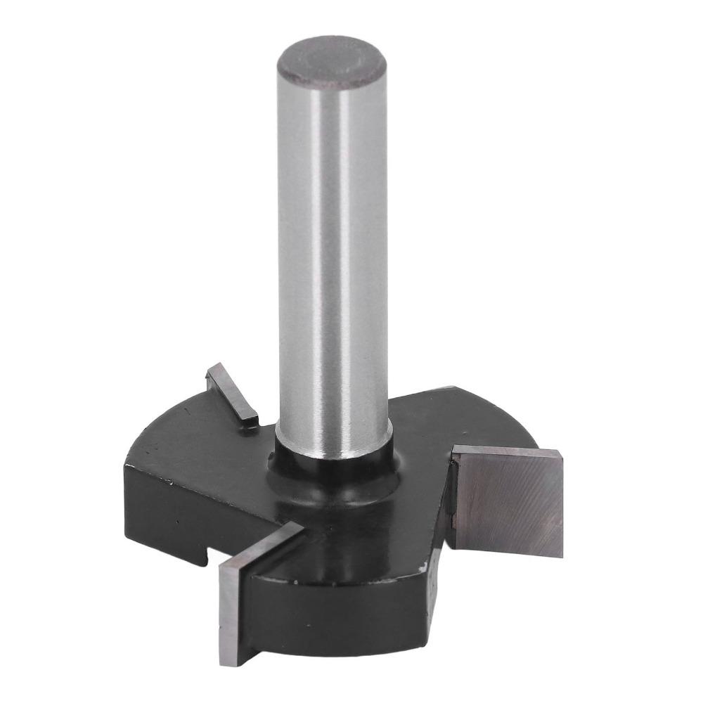 T Shaped Design Wood Milling Cutter 3 Teeth Slab Flattening Router Bit For CNC Machine