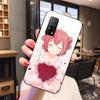 Carcasă de telefon Yuru Yuri Japan Anime pentru Xiaomi 12 11T 10 9 Redmi Note 11 10 10S Pro Redmi 9 9A 8, neagră, din sticlă PC