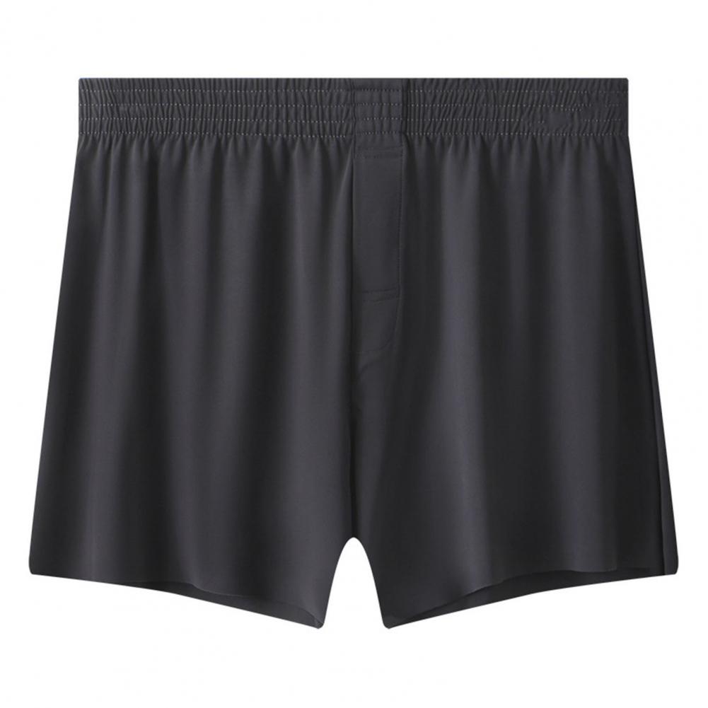 Pánské kalhotky letní volné cool boxerky měkká prodyšná tkanina elastický pas Rychleschnoucí jednobarevné pyžamové kalhoty