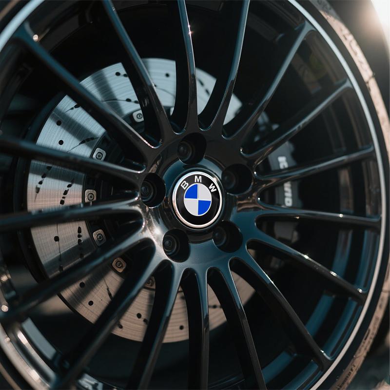 kfwhl7 4pcs 56mm Car wheel hub cover badge sticker For BMW M 50th E39 E46 E90 E36 E60 E34 E30 F30 X5 X6 71 E92 E93 E87 E83 F31 F22 F34