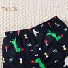 Toddler Boy Clothes Shorts Set Green Dinosaur Print Pajamas Cotton Crewneck Tees Shorts Set Summer Casual Outfit